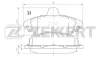 BS-2929 ZEKKERT Комплект тормозных колодок, дисковый тормоз