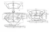 BS-2980 ZEKKERT Комплект тормозных колодок, дисковый тормоз