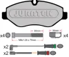 Превью - JCP115 JURATEK Комплект тормозных колодок, дисковый тормоз (фото 2)