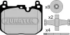 JCP8231 JURATEK Комплект тормозных колодок, дисковый тормоз