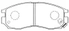 FP0484 FIT Комплект тормозных колодок, дисковый тормоз