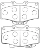 FP0611 FIT Комплект тормозных колодок, дисковый тормоз