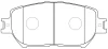 FP1052 FIT Комплект тормозных колодок, дисковый тормоз
