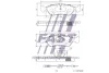 Превью - FT29018 FAST Комплект тормозных колодок, дисковый тормоз (фото 2)