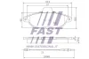 Превью - FT29067 FAST Комплект тормозных колодок, дисковый тормоз (фото 2)