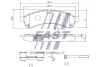Превью - FT29153 FAST Комплект тормозных колодок, дисковый тормоз (фото 2)