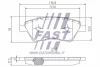 Превью - FT29531 FAST Комплект тормозных колодок, дисковый тормоз (фото 2)
