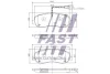Превью - FT29536 FAST Комплект тормозных колодок, дисковый тормоз (фото 2)