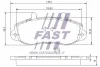 Превью - FT29539 FAST Комплект тормозных колодок, дисковый тормоз (фото 2)