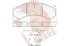 RB1126-204 R BRAKE Комплект тормозных колодок, дисковый тормоз