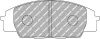FCP1444H FERODO Комплект тормозных колодок, дисковый тормоз