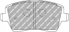 FCP1617W FERODO Комплект тормозных колодок, дисковый тормоз