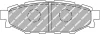 FCP1947H FERODO Комплект тормозных колодок, дисковый тормоз