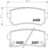 NP6025 NISSHINBO Комплект тормозных колодок, дисковый тормоз