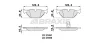 AA0148 BRAXIS Комплект тормозных колодок, дисковый тормоз