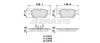 AA0221 BRAXIS Комплект тормозных колодок, дисковый тормоз