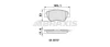 AA0246 BRAXIS Комплект тормозных колодок, дисковый тормоз