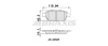 AA0289 BRAXIS Комплект тормозных колодок, дисковый тормоз