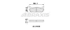AA0296 BRAXIS Комплект тормозных колодок, дисковый тормоз
