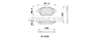 AB0456 BRAXIS Комплект тормозных колодок, дисковый тормоз