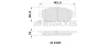 AB0516 BRAXIS Комплект тормозных колодок, дисковый тормоз