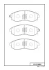 D11169M MK KASHIYAMA Комплект тормозных колодок, дисковый тормоз