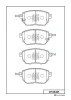 D1264M MK KASHIYAMA Комплект тормозных колодок, дисковый тормоз