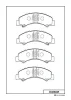 D4068M MK KASHIYAMA Комплект тормозных колодок, дисковый тормоз
