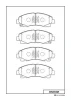 D5210M MK KASHIYAMA Комплект тормозных колодок, дисковый тормоз