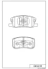D6121H MK KASHIYAMA Комплект тормозных колодок, дисковый тормоз