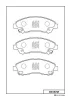 D6157M MK KASHIYAMA Комплект тормозных колодок, дисковый тормоз