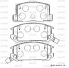 A2N044 ADVICS Комплект тормозных колодок, дисковый тормоз