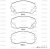 SN118E ADVICS Комплект тормозных колодок, дисковый тормоз