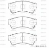 SN143P ADVICS Комплект тормозных колодок, дисковый тормоз