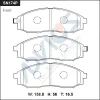 SN174P ADVICS Комплект тормозных колодок, дисковый тормоз