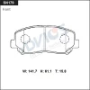 SN179 ADVICS Комплект тормозных колодок, дисковый тормоз
