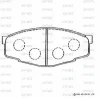 SN229 ADVICS Комплект тормозных колодок, дисковый тормоз