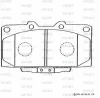 SN258P ADVICS Комплект тормозных колодок, дисковый тормоз