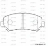 SN504 ADVICS Комплект тормозных колодок, дисковый тормоз