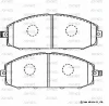 SN581P ADVICS Комплект тормозных колодок, дисковый тормоз