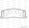 SN644 ADVICS Комплект тормозных колодок, дисковый тормоз