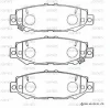 SN661P ADVICS Комплект тормозных колодок, дисковый тормоз