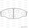 SN664P ADVICS Комплект тормозных колодок, дисковый тормоз