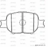 SN671 ADVICS Комплект тормозных колодок, дисковый тормоз