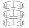 SN760P ADVICS Комплект тормозных колодок, дисковый тормоз