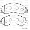 SN813P ADVICS Комплект тормозных колодок, дисковый тормоз