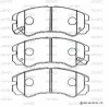 SN886P ADVICS Комплект тормозных колодок, дисковый тормоз