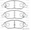 SN898P ADVICS Комплект тормозных колодок, дисковый тормоз