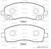 SN917E ADVICS Комплект тормозных колодок, дисковый тормоз