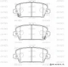 SN996P ADVICS Комплект тормозных колодок, дисковый тормоз